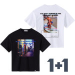 고스트리퍼블릭 고스트리퍼블릭 주니어 빅 픽쳐 프린팅 오버핏 반팔 티셔츠 1 1 패키지 화이트 J2 화이트 J2 JT-J3157