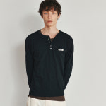 호이테 HET SLUB HENLEY NECK T-SHIRT