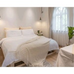 북유럽스타일 배드러너 니트 쿠션세트 담요 소파 침대