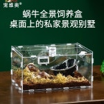 아크릴사육장 전체 투명 도마뱀 조립형 파충류 PC타입 원박스 20X15X10CM