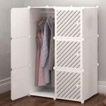 키밍 조립식 큐브 옷장 수납 옷정리 행거 사이드 선반 6칸 H3614