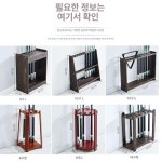당구큐대거치대 당구장 큣대 보관 스탠딩 로그 선반 보관함