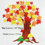 문화 폼 벽 스티커 큰 단풍 나무 꽃 울타리 학교 유치원 교실 홈 수제 1개 5 Maple Tree