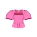 GANNI Smock stitch top F8766