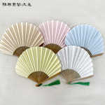 한국서예유통 전통부채 모시접선 접이식 무지부채 휴대용 부채꾸미기