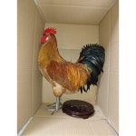 닭모형 닭조형물 장닭 풍수 인테리어 말머리 대형 사무실 치킨 가든 황금 양계장 수닭 야외 정교한 수탉 표본 발톱 색깔 랜덤