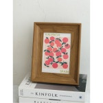 나무 유화 액자 테두리 60x80 원각 카페 나무토막 엔틱 막대기 5 10 미술 7촌 우드그레인 검은고양이와 감