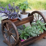 나무 우물 모형 소품 조경 꽃장식 조형물 데코 야외 창고 정리대 걸상 꽃꽂이