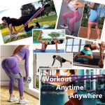 운동용 스탠드록 패브릭 저항 밴드 3레벨 4레벨 부티 여성 남성용 롱 밴드 운동 저항성 밴드용 탄성 1 Light