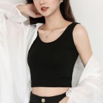 여성 모달 데일리 나시티 민소매티 클래식 여자 끈 이 WFHN2S0