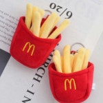 감자튀김 인형 키링 가방고리 M 굿즈 패스트푸드