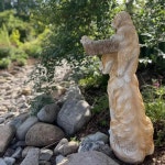 정원 골든 리트리버 장식 안뜰 야외 발코니 동물 귀여운 강아지 모델 모형 1 라이트