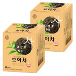 송원식품 우리차 우리차 송원 보이차 40T 2개 가정용 사무실용 손님접대용