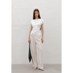 나인 LOWER WAIST TUCK JERSEY TOP T-7048
