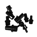 1pc 검정색 PVC 호스 조인트 20 25 8 10 12 가시 적응 파이프 피팅