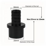 1pc 검정색 PVC 호스 조인트 20 25 8 10 12 가시 적응 파이프 피팅