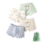 팬케이크퍼피 남아 사각팬티 4매 더스트백 N179