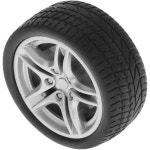 장난감 자동차 검은색 타이어 4개 시뮬레이션 고무 휠 모델 DIY RC 예비 부품 소형 세트 원격 앱 제어 차량 설치가 용이합니다