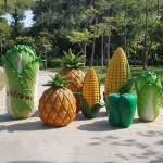 야채모형 채소농장 장식 디스플레이 브로콜리 인조 옥수수 CL