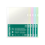 아인텍 아인텍 L자형 홀더 A4 클리어파일 10개 묶음 0 2T L자형화일 컬러 문서 파일 AA30 10장 A0075