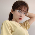 아빠가만든안경 투명 사각 동글이 뿔테 안경테