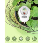 실내 외 식물 정원 농장 잔디 관리를 위한 4-in-1 토양 테스트 키트 수분계 pH 미터 조명 영양 테스트기 4-in-1 테스트 배터리 필요