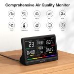 16 in 1 공기질 모니터 실내 7 디스플레이 9 AQI 7 AQI 경고 CO2 테스트기 TVOC PM2 5 PM1 0 PM10 HCHO 온도 8h Standard-White