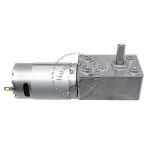 풀 메탈 기어 자동 잠금 대형 토크 터보 웜 기어 모터 DC12V 개 JGY-395 2RPM-160RPM 1