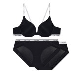 게스 게스 속옷 언더웨어 로고밴딩 캐쥬얼 브라1개 팬티2개세트 85B 100 BKGDWBR121BP121 JBQ566 QCR034