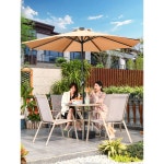 야외 파라솔테이블 테라스 카페 벤치 편의점 4인 의자 세트 1 방우 아이언 싱글 2 7m