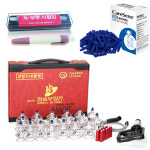 한솔의료기 한솔 한솔 가정용 부항기 19P 고급형 플라스틱 사혈기 채혈침100개세트 삶아서 소독 부황 한의원 의료기기 어혈