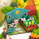컬러 클레이 미니 농장 만들기 어린이 유아 초등 DIY
