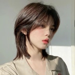 여성 단발가발 레이어드 볼륨 컷 통가발 앞머리 숏컷 검정과 헤어 네트 보내기