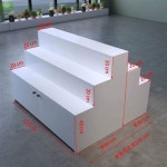 계단식 소품 진열대 약국 다용도 매대 선반