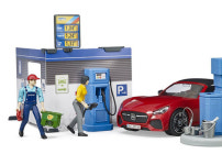 브루더 B월드 주유소와 세차장 자동차 완구 세트 혼합색상 565 x 195 x 260 1세트 BR62111