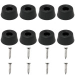 JJHXSM 8개 당구봉 꼬리 보호 슬리브 27x13mm 내구성 고무 당구 풀 큐 하단 커버 케이스