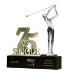 드라이버상 타수 싱글패 금속 커팅 골프트로피 SSC18