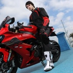 Zeozoom 모터사이클 라이딩 부츠 여성 남성용 가죽 미끄럼 방지 레이싱 스포츠 6 Women 5 Men