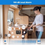 RV 일산화탄소 프로판 경보기 별도의 LED 표시등이 브리이데아 듀얼 LP CO 감지기 100dB Loud 알람 Basic model 12VDC