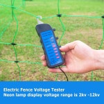 전기 울타리 전압 시험기 12KV 시험기 8 네온 표시등 펜스 농장용 고장 감지기 휴대용 테스트 도구 600v-7kv