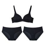 원더브라 원더브라 스킨팔레트 V넥 노와이어 브라1 팬티2 세트 브라 80A 팬티 95 WIZ021