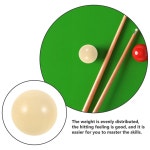 순수한 흰색 당구 큐 공 수지 부드럽고 무게 풀 테이블 교체 1