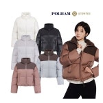 폴햄 배색 크롭 다운 PHE4JP2760