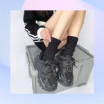 양말 골지 겨울 따뜻한 부드러운 목골 학생 학교 외출 캐주얼
