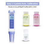 ONiLAB 디지털 pH 미터 0 01pH 고정밀 펜형 테스터 키트 방수 자동 온도 보정 간편한 교체 가능한 프로브