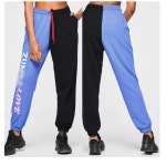 줌바 댄스복 티 FIT FUNKY 도착 Zumba 피트니스 ZW 여성 의류 카고 바지 P065 검정청록 M P0065