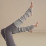 투웨이 필라테스 레그워머 오픈토우 요가 니삭스