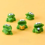 노래 큰 입 개구리 동물 모델 모형 풍경 미니 데스크탑 장식 치유 1개 1 5 packs