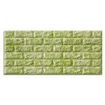 붙이기쉬운 현관 인테리어 롤 폼블럭 20M 접착식 단열 보온 벽돌 벽지 시트지 고정폭1M x 길이20M 10M x 2EA 대리석그린 1개