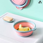 욕실 대야 접이식 손잡이 세수대야 세탁실 빨래 대야 소형